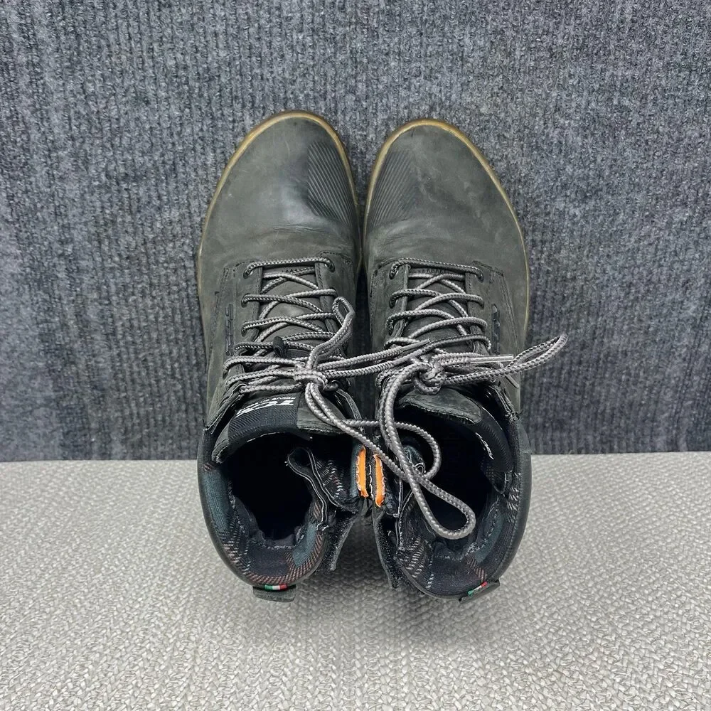 TCX Dartwood WP Waterproof Motorcycle Boots Grey Leather Lace Up Mens 45 / 12 US
